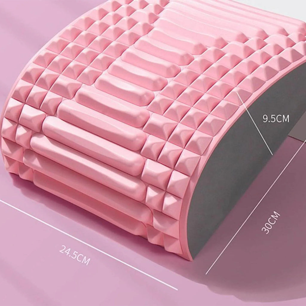 Back Stretcher, Back Cracker, Back Cracking Device, Spine, Deck Back Board Lumbar Stretcher, for Lower Back Pain Relief