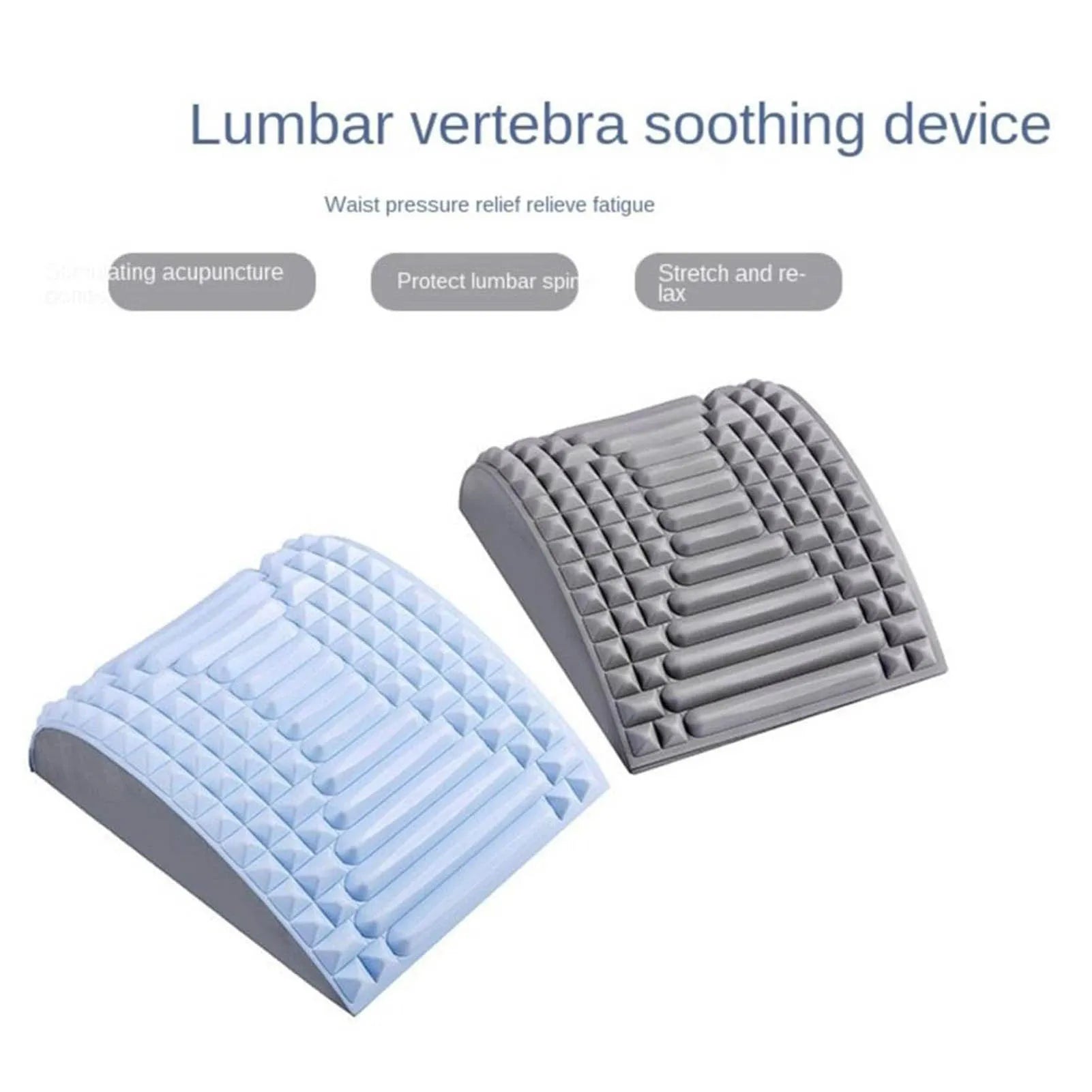Back Stretcher, Back Cracker, Back Cracking Device, Spine, Deck Back Board Lumbar Stretcher, for Lower Back Pain Relief